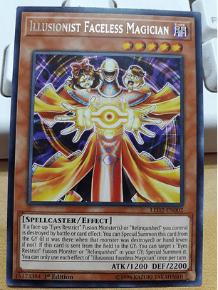 Illusionist Faceless Magician - LED2-EN002 - Rare 