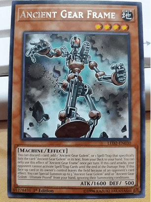 Ancient Gear Frame - LED2-EN030 - Rare 