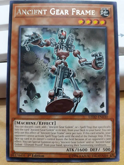 Ancient Gear Frame - LED2-EN030 - Rare 