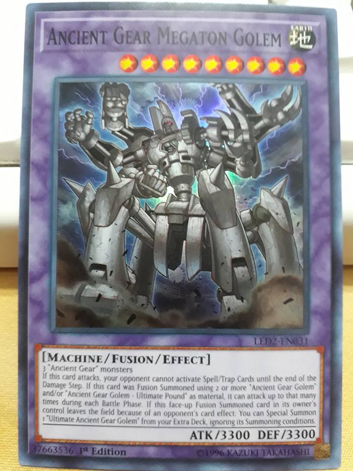 Ancient Gear Megaton Golem - LED2-EN031 - Super Rare 1