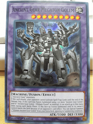 Ancient Gear Megaton Golem - LED2-EN031 - Super Rare