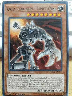 Ancient Gear Golem - Ultimate Pound - LED2-EN035 - Common 