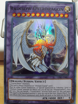 Rainbow Overdragon - LED2-EN037 - Super Rare 