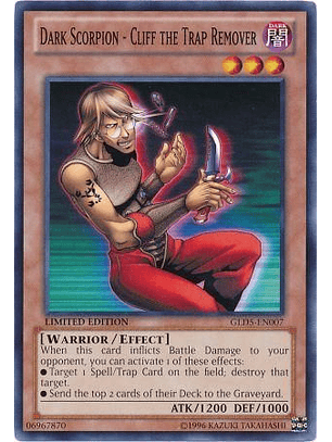 Dark Scorpion - Cliff the Trap Remover - GLD5-EN007 - Common