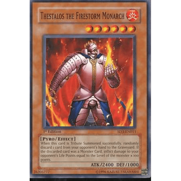 Thestalos Firestorm Monarch - SD3-EN011 - Common