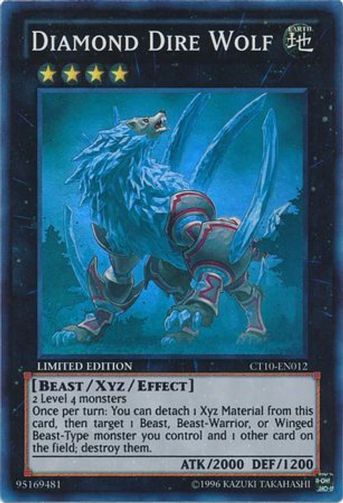 Diamond Dire Wolf - CT10-EN012 - Super Rare