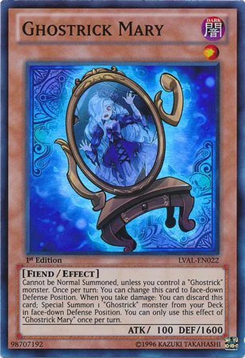 Ghostrick Mary - LVAL-EN022 - Super Rare 