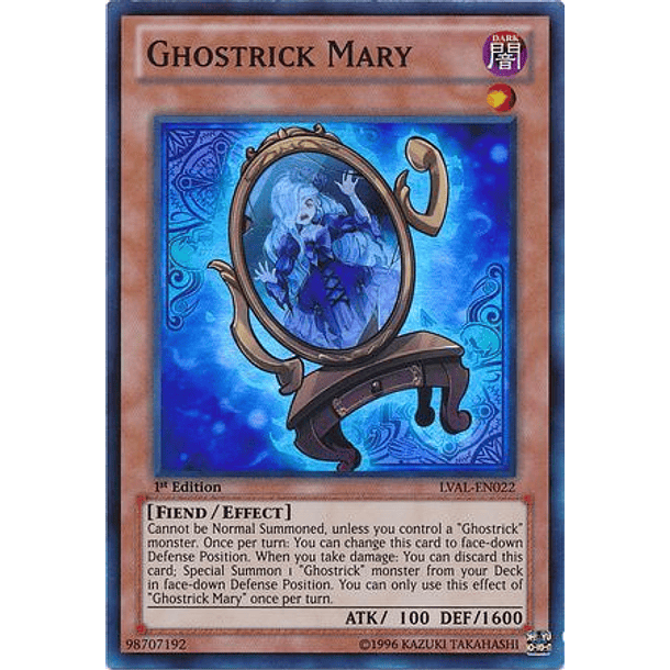 Ghostrick Mary - LVAL-EN022 - Super Rare 