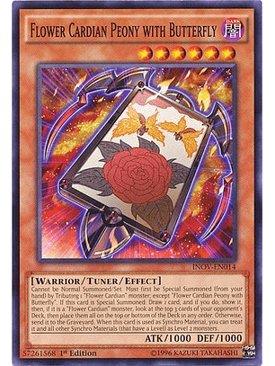 Flower Cardian Peony with Butterfly - INOV-EN014 - Common