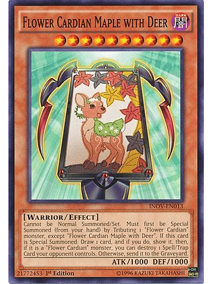 Flower Cardian Maple with Deer - INOV-EN013 - Common