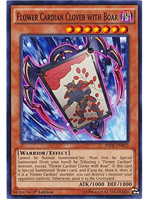 Flower Cardian Clover with Boar - INOV-EN012 - Common