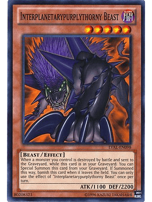 Interplanetarypurplythorny Beast - LVAL-EN098 - Common