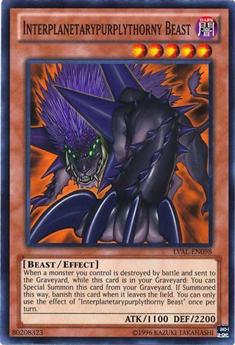 Interplanetarypurplythorny Beast - LVAL-EN098 - Common