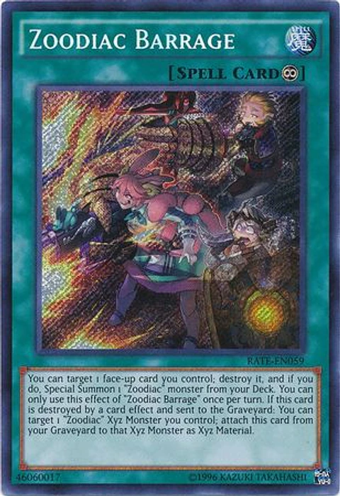 Zoodiac Barrage - RATE-EN059 - Secret Rare