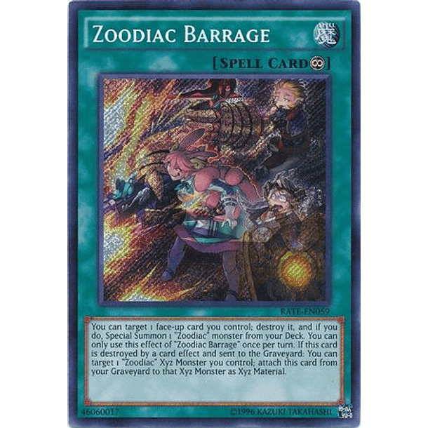 Zoodiac Barrage - RATE-EN059 - Secret Rare