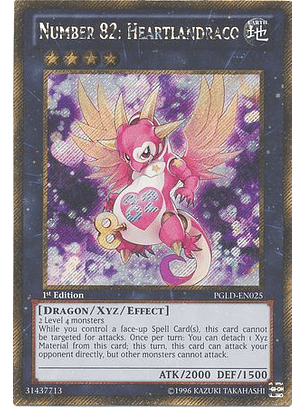 Number 82: Heartlandraco - PGLD-EN025 - Gold Secret Rare 