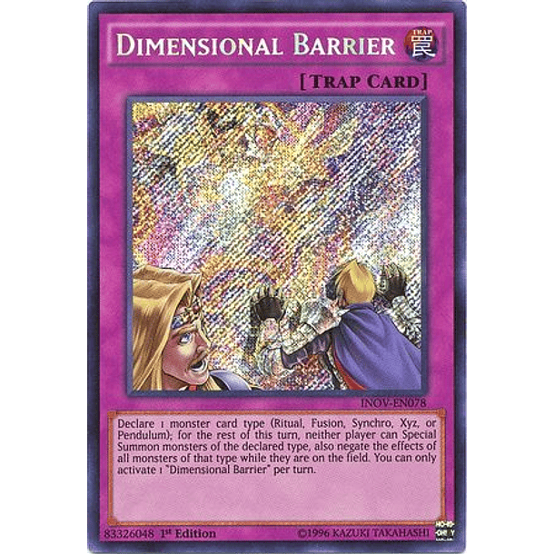 Dimensional Barrier - INOV-EN078 - Secret Rare