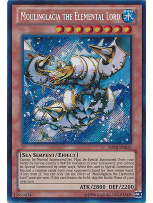 Moulinglacia the Elemental Lord - ABYR-EN035 - Secret Rare
