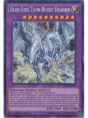 Blue-Eyes Twin Burst Dragon - SHVI-EN099 - Secret Rare 