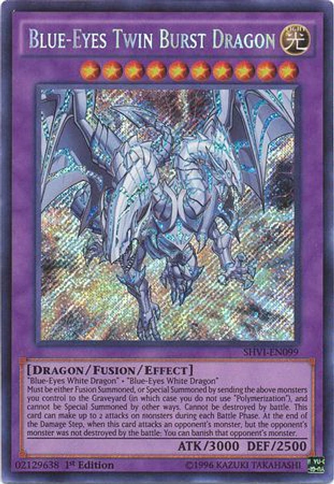 Blue-Eyes Twin Burst Dragon - SHVI-EN099 - Secret Rare 