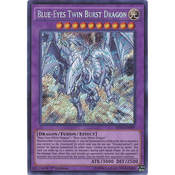 Blue-Eyes Twin Burst Dragon - SHVI-EN099 - Secret Rare 
