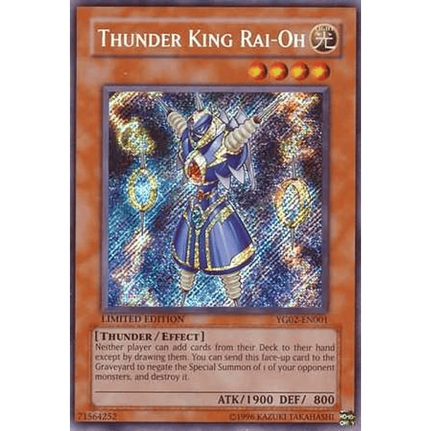Thunder King Rai-Oh - YG02-EN001 - Secret Rare