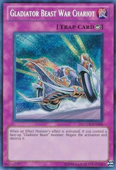 Gladiator Beast War Chariot - LCGX-EN266 - Secret Rare