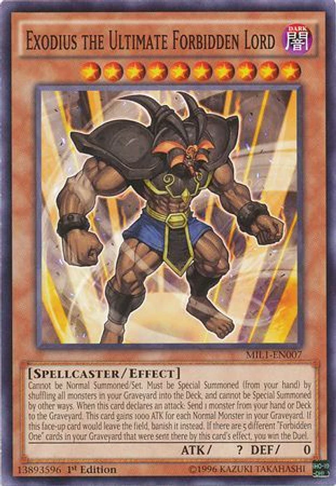 Exodius the Ultimate Forbidden Lord - MIL1-EN007 - Common