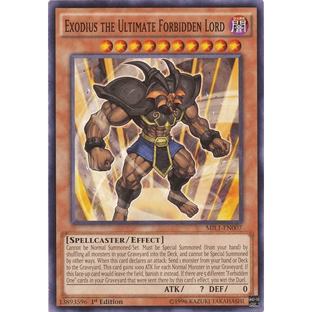 Exodius the Ultimate Forbidden Lord - MIL1-EN007 - Common