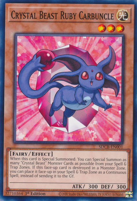 Crystal Beast Ruby Carbuncle - SDCB-EN001 - Common  1