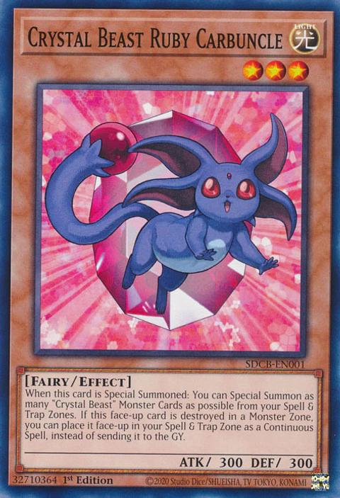 Crystal Beast Ruby Carbuncle - SDCB-EN001 - Common 