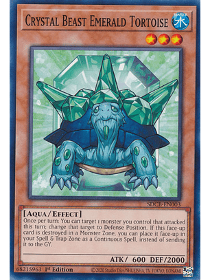 Crystal Beast Emerald Tortoise - SDCB-EN003 - Common