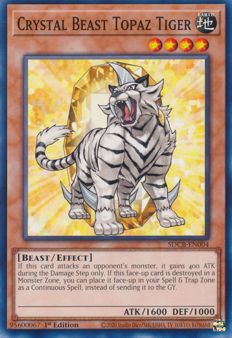 Crystal Beast Topaz Tiger - SDCB-EN004 - Common 1