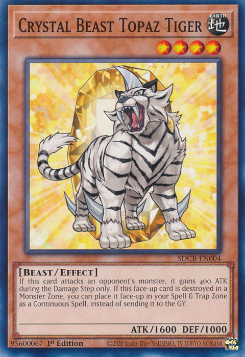 Crystal Beast Topaz Tiger - SDCB-EN004 - Common