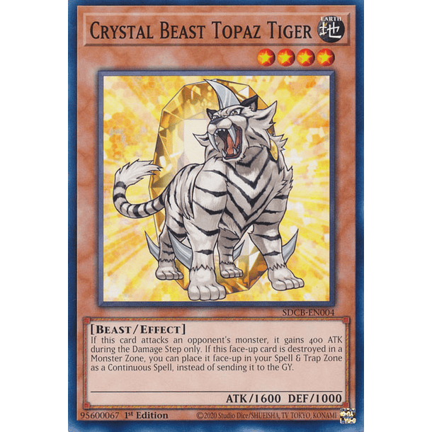Crystal Beast Topaz Tiger - SDCB-EN004 - Common