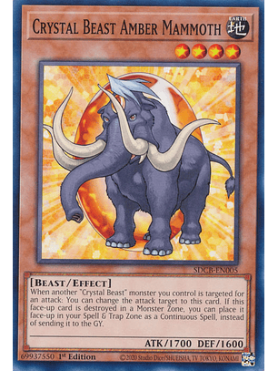 Crystal Beast Amber Mammoth - SDCB-EN005 - Common