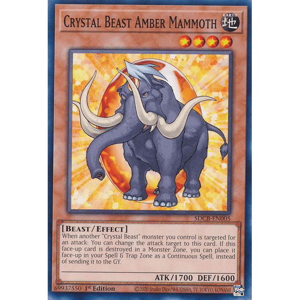 Crystal Beast Amber Mammoth - SDCB-EN005 - Common