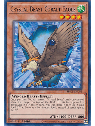 Crystal Beast Cobalt Eagle - SDCB-EN006 - Common