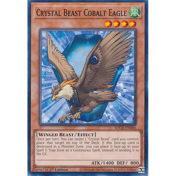 Crystal Beast Cobalt Eagle - SDCB-EN006 - Common
