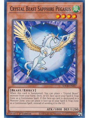 Crystal Beast Sapphire Pegasus - SDCB-EN007 - Common