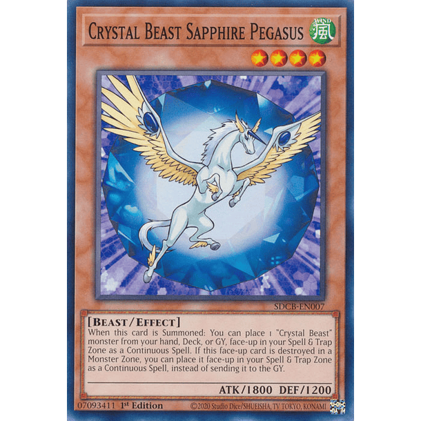 Crystal Beast Sapphire Pegasus - SDCB-EN007 - Common