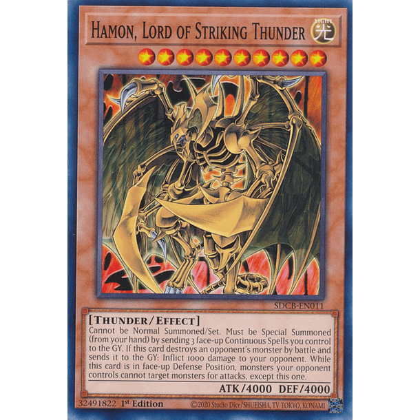 Hamon, Lord of Striking Thunder - SDCB-EN011 - Common