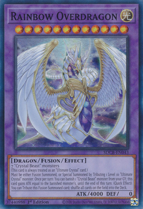 Rainbow Overdragon - SDCB-EN043 - Super Rare 1