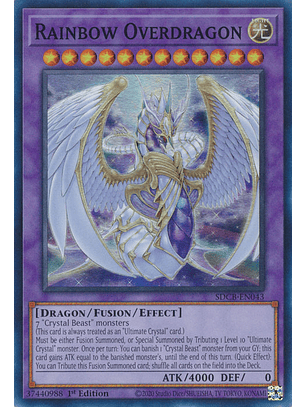 Rainbow Overdragon - SDCB-EN043 - Super Rare