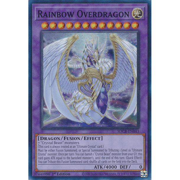 Rainbow Overdragon - SDCB-EN043 - Super Rare