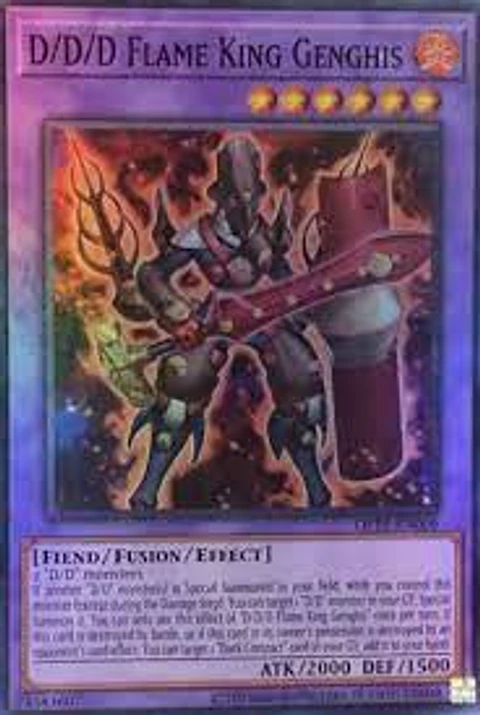 D/D/D/ Gengis, Rey de las Llamas - OP19-EN009 - Super Rare