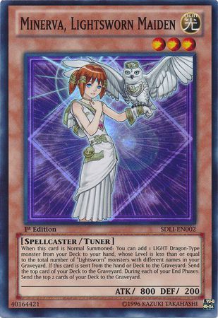 Minerva, Lightsworn Maiden - SDLI-EN002 - Super Rare 1