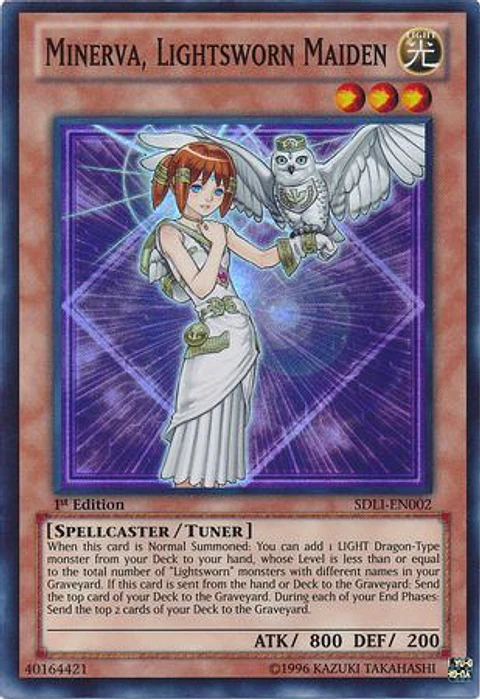 Minerva, Lightsworn Maiden - SDLI-EN002 - Super Rare