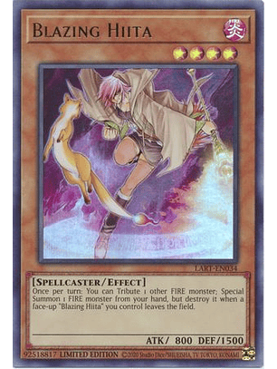 Blazing Hiita - LART-EN034 - Ultra Rare Limited Edition