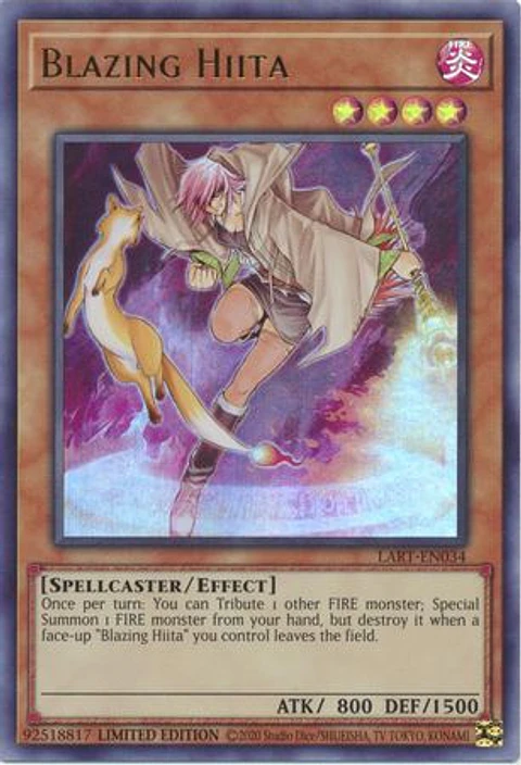 Blazing Hiita - LART-EN034 - Ultra Rare Limited Edition